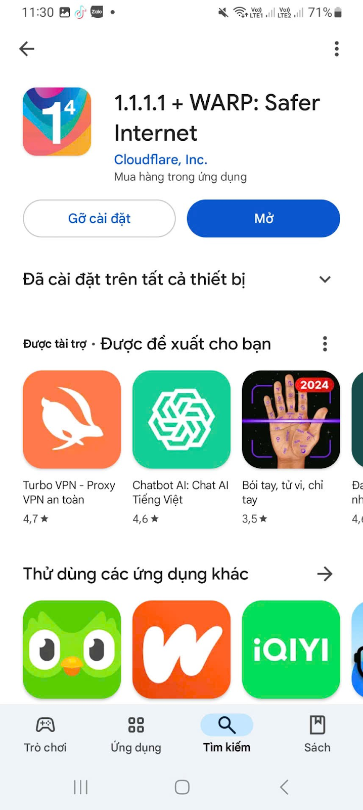 Anh em nhấn Mở để bắt đầu quá trình cài đặt
